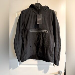 NWT Lululemon- Mens, Water-Repellent Fleece Hiking Anorak, Size L, Black!